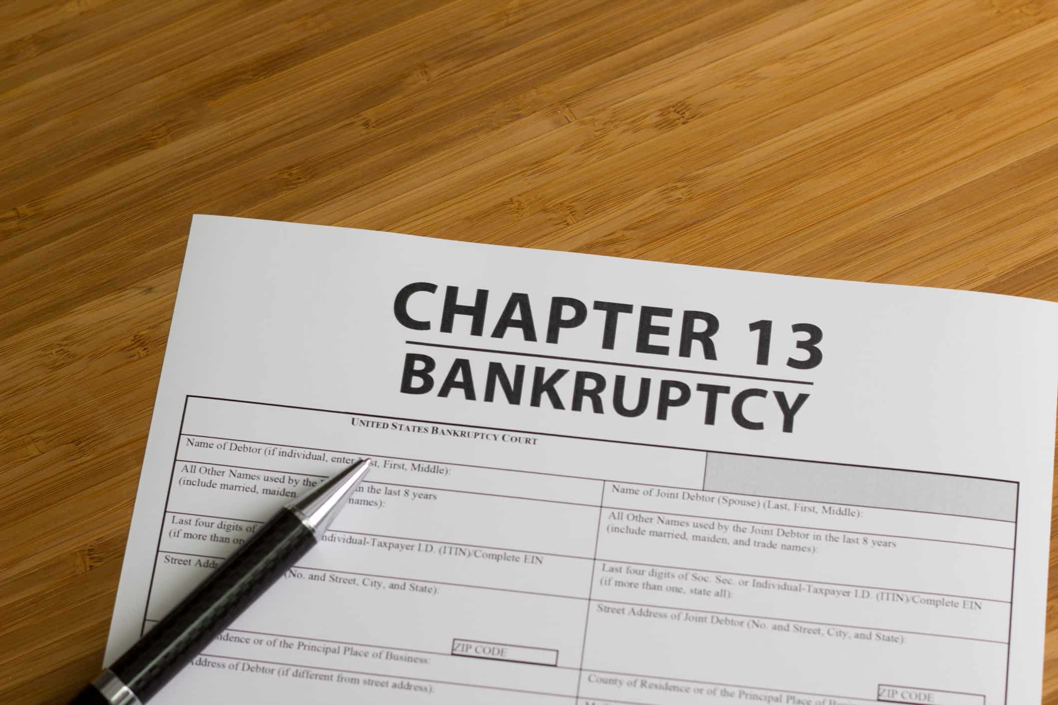 chapter 13 bankruptcy document